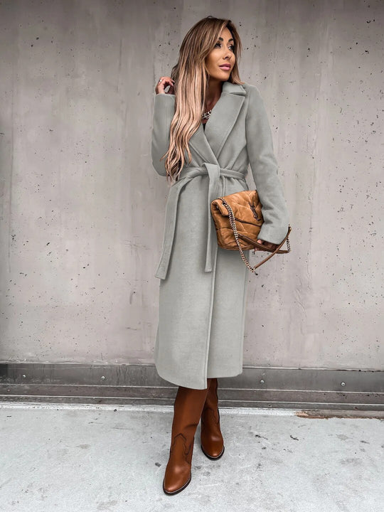 Lydia - Eleganter langer Wintermantel