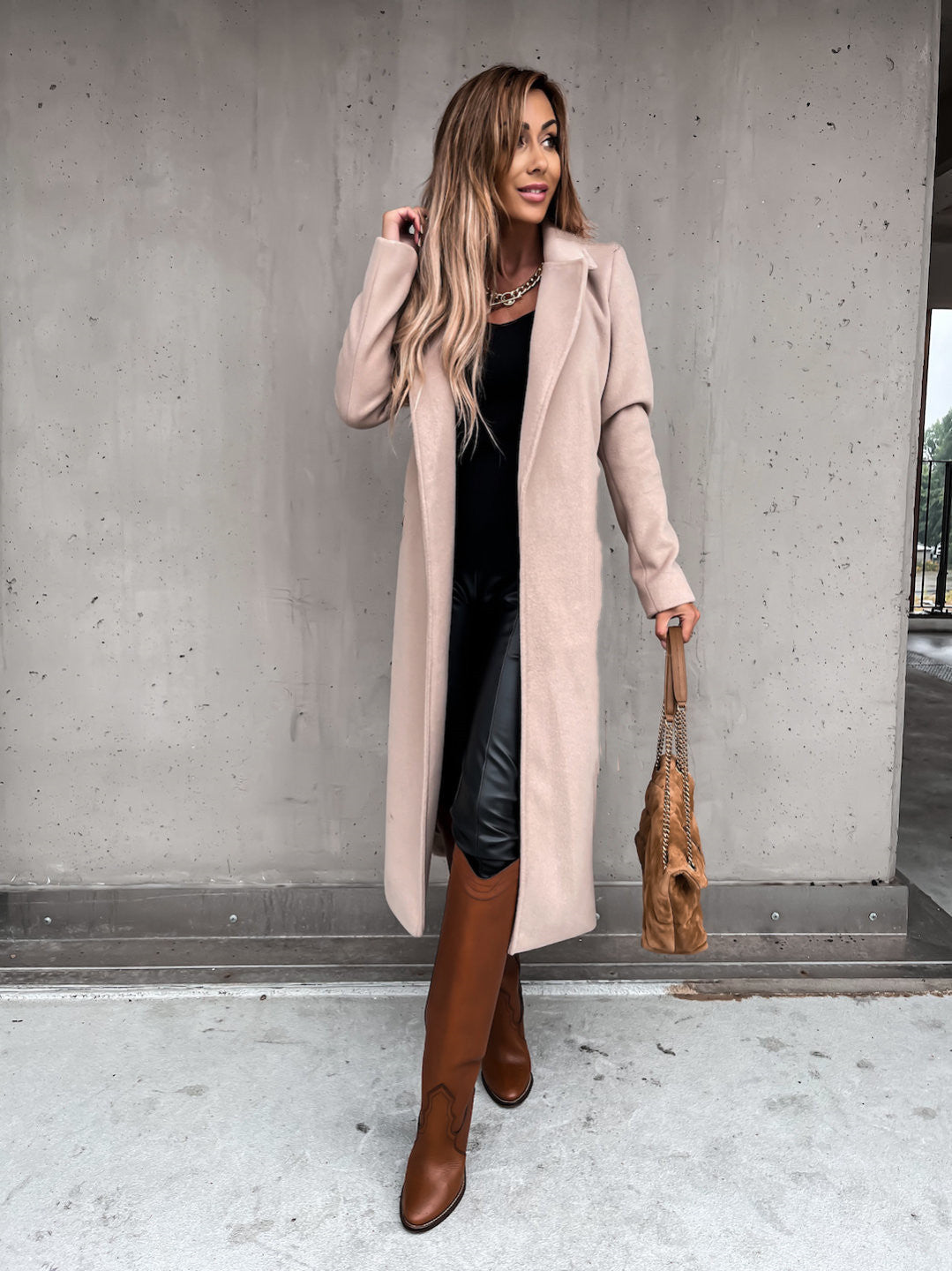 Lydia - Eleganter langer Wintermantel