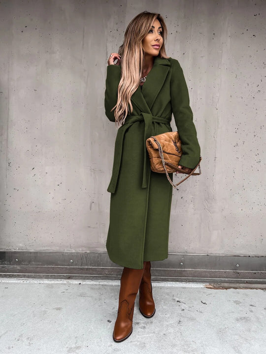 Lydia - Eleganter langer Wintermantel
