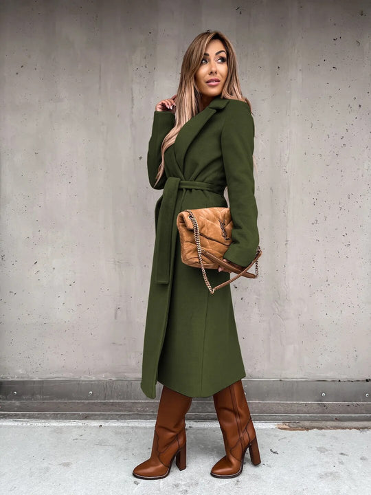 Lydia - Eleganter langer Wintermantel