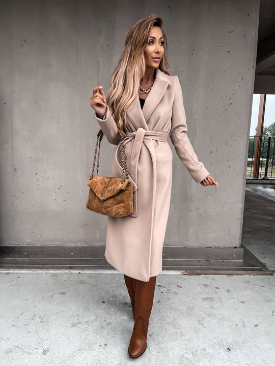 Lydia - Eleganter langer Wintermantel
