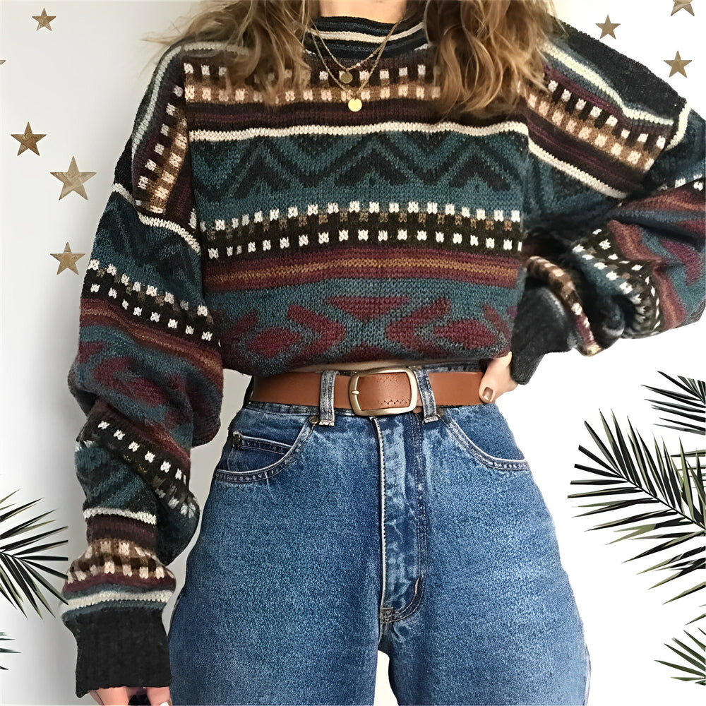 Doris - Vintage Ganzjahres-Pullover