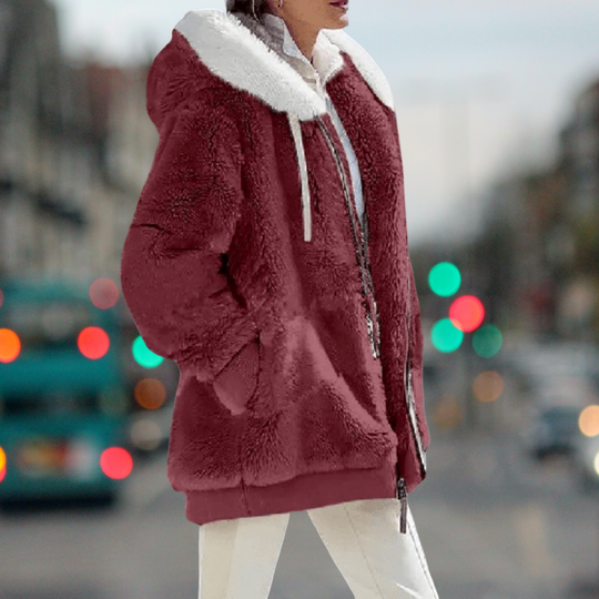 Raquel - Winter-Plüsch-Kapuzenjacke