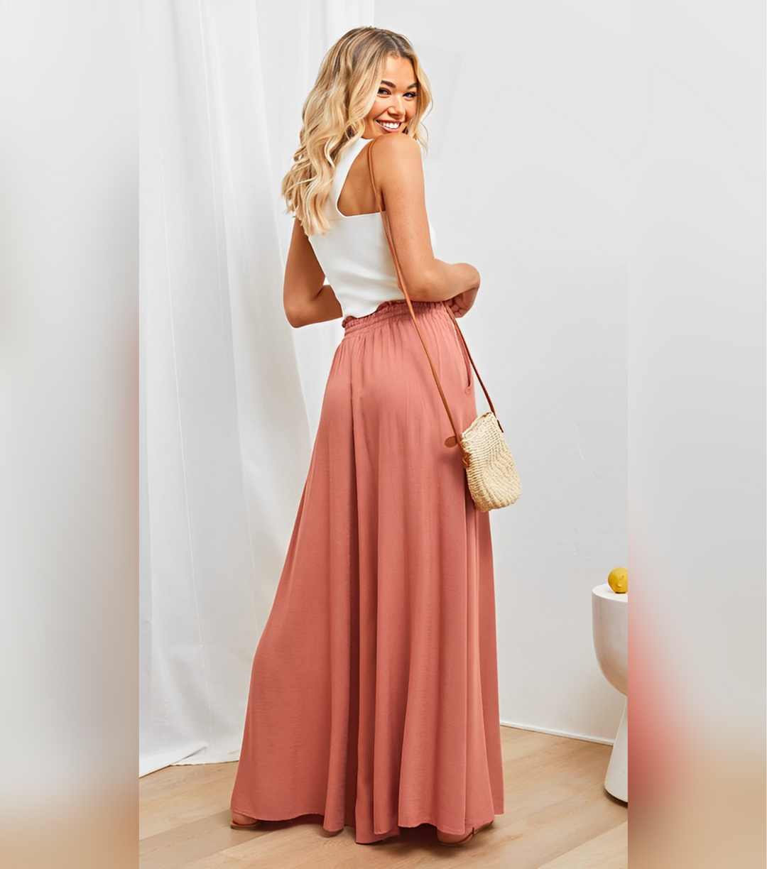 Jamie - Hosen mit weitem Bein, locker und hoch tailliert