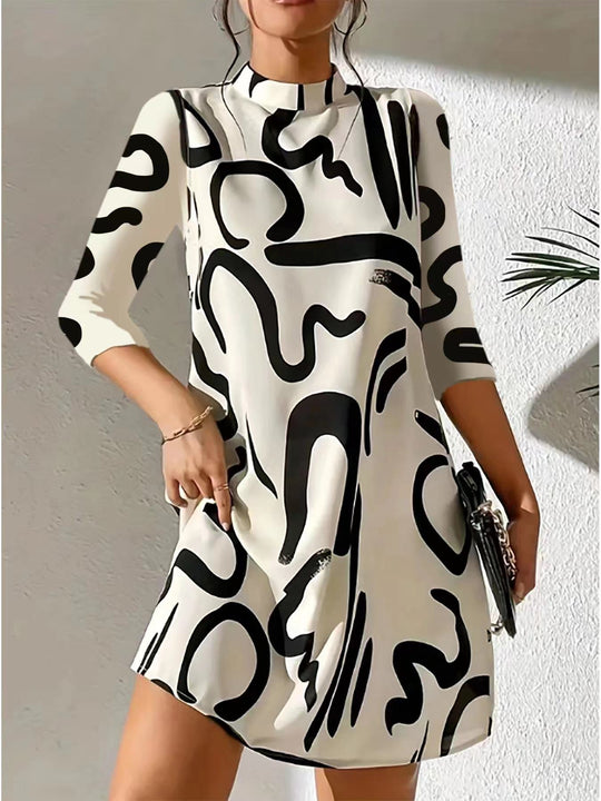 Tammara - Stilvolles und bequemes bedrucktes Kleid
