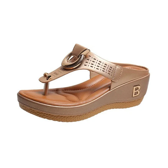 Thora - Bequeme Sommer-Sandalen mit Keilabsatz