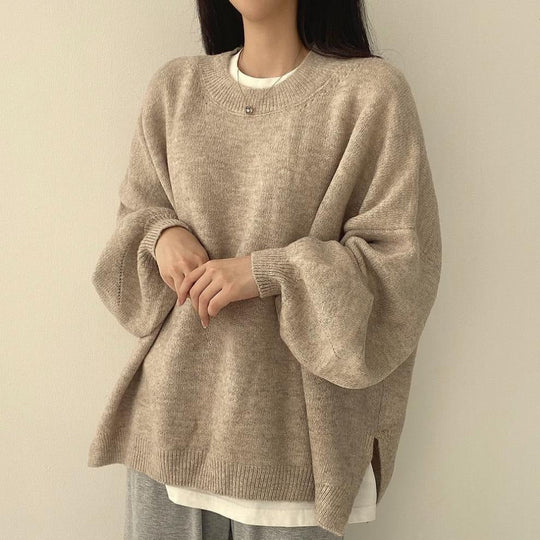 Alva - Bequemer Pullover mit weiten Laternenärmeln