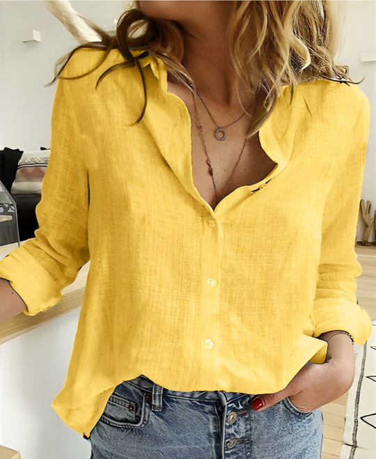 Giada - Lässige Bluse mit Knopfleiste