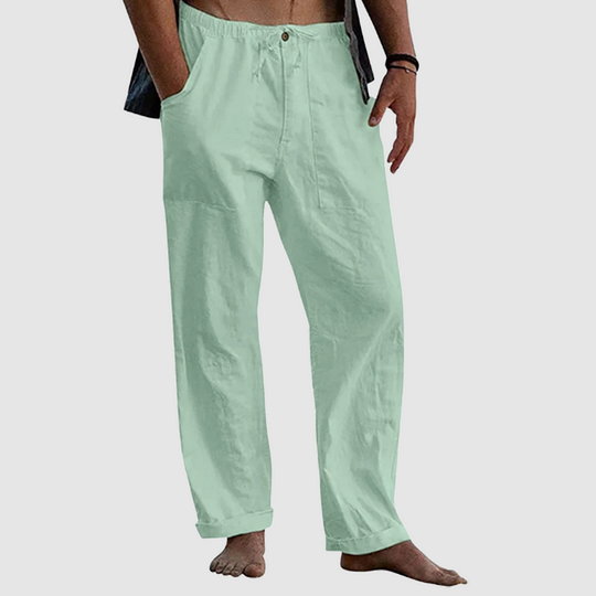 Pedro - Lässige Herren Leinenhose mit Kordelzug