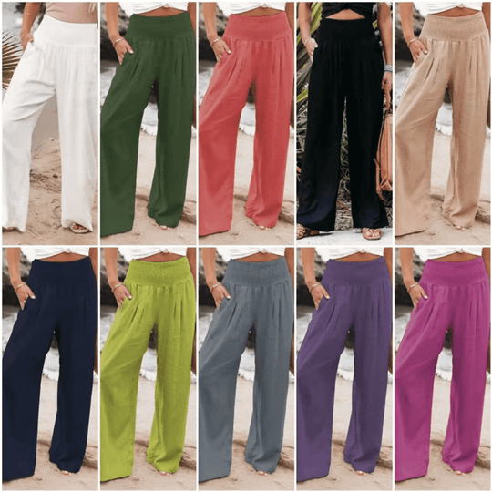 Quinley - Leinenhose mit Stretch