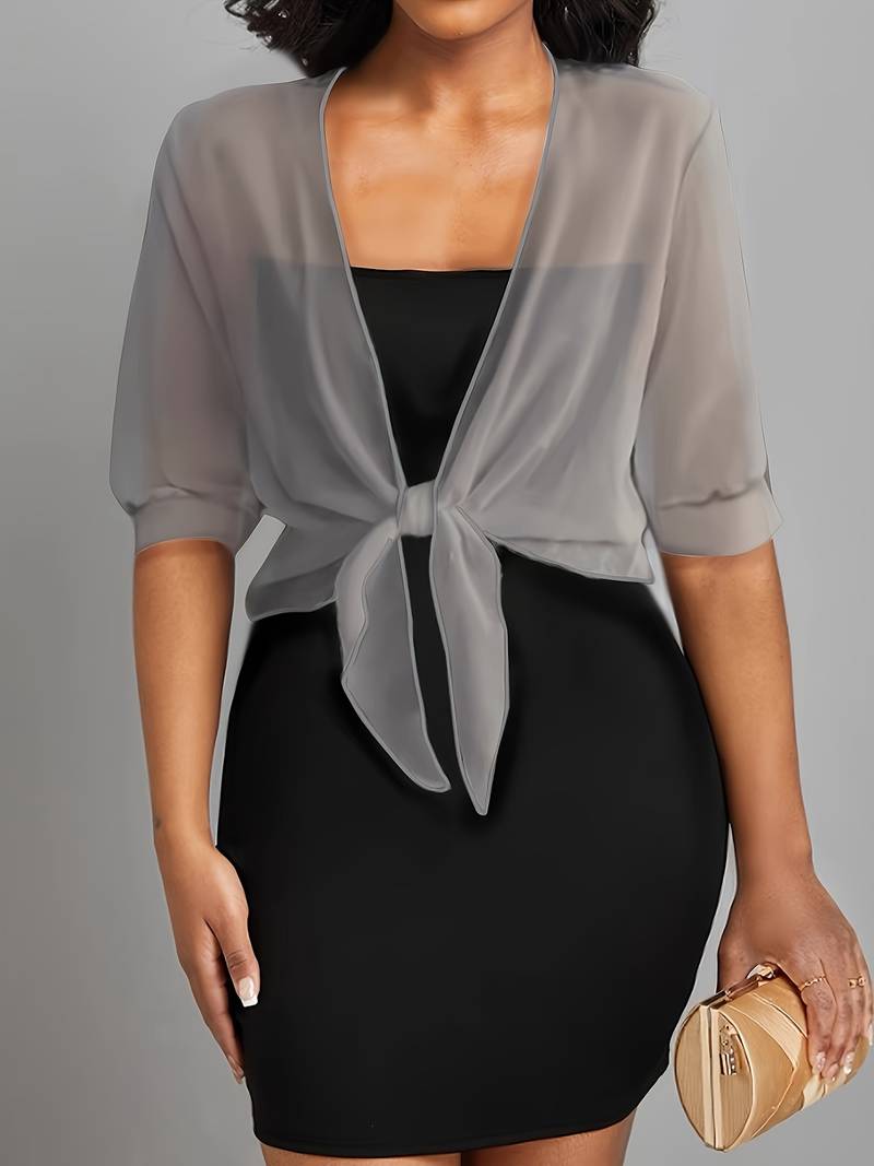Skyla - Elegante Bluse mit offener Vorderseite für Damen