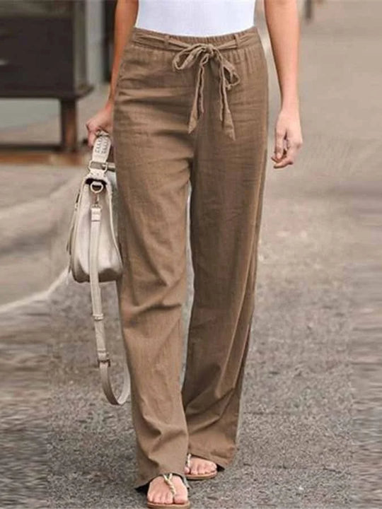 Rosanne - Lässige Leinen Hose