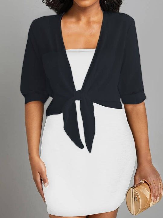 Skyla - Elegante Bluse mit offener Vorderseite für Damen