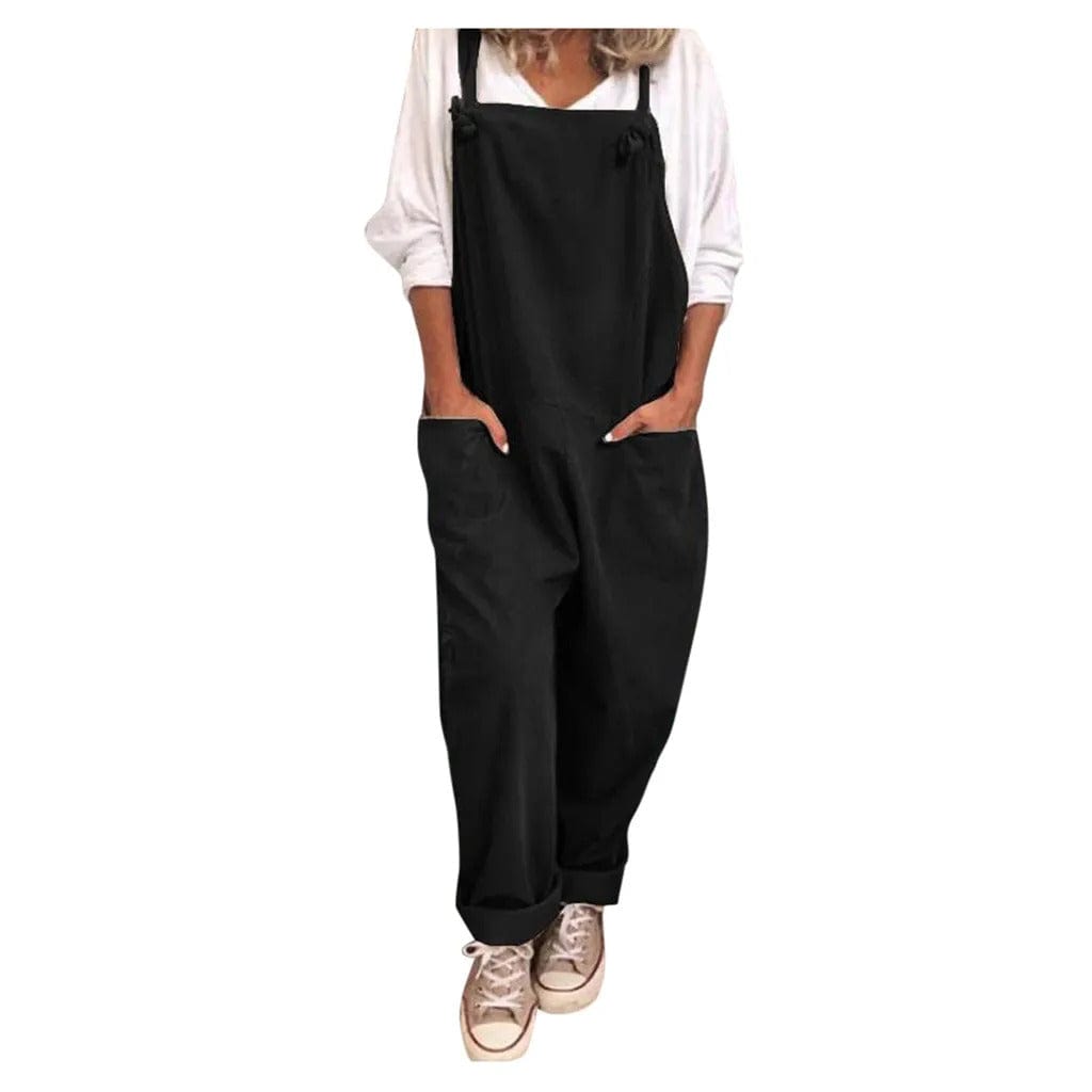 Yseult - Overall Jumpsuit aus locker gebundener Baumwolle und Leinen