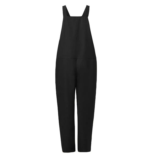 Yseult - Overall Jumpsuit aus locker gebundener Baumwolle und Leinen