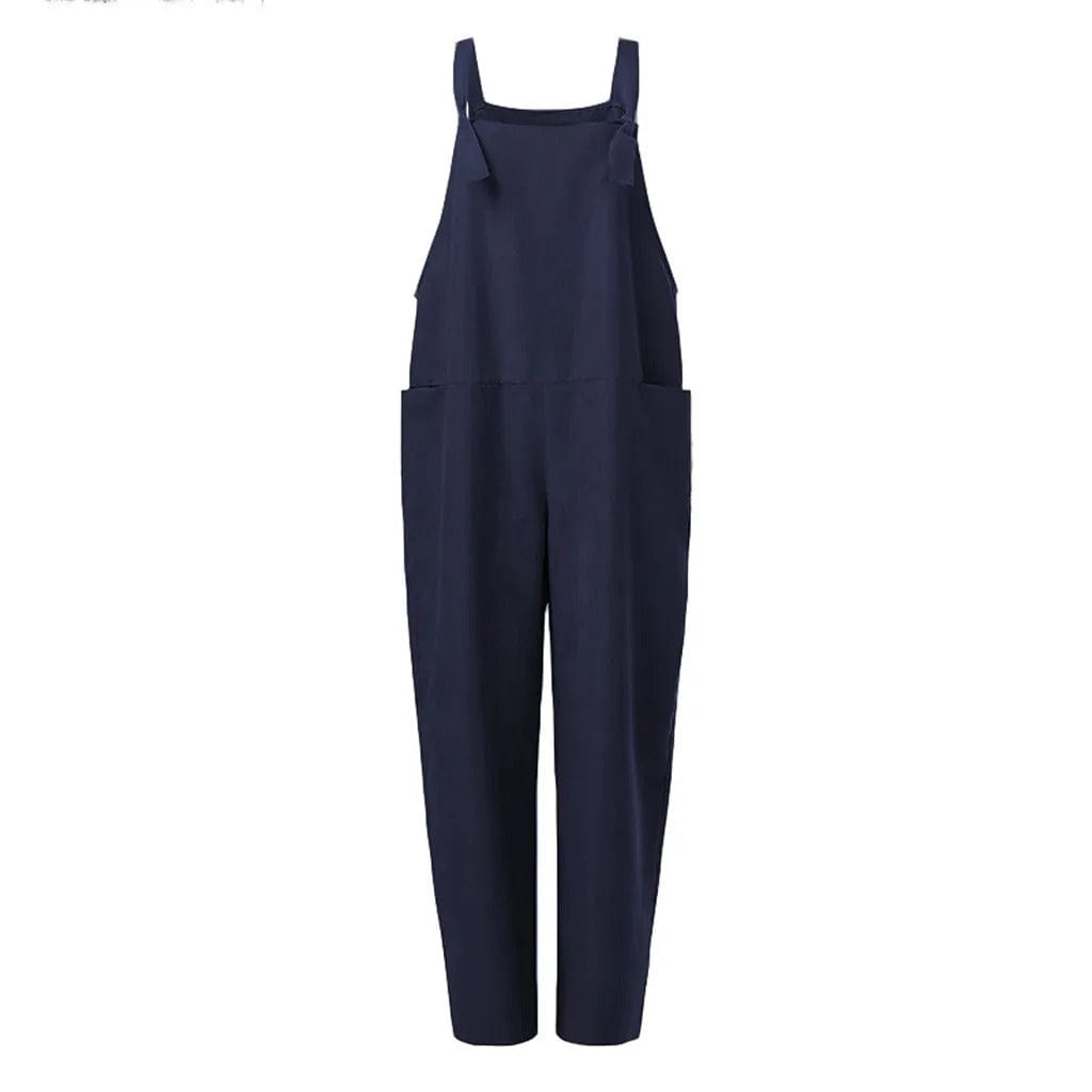 Yseult - Overall Jumpsuit aus locker gebundener Baumwolle und Leinen
