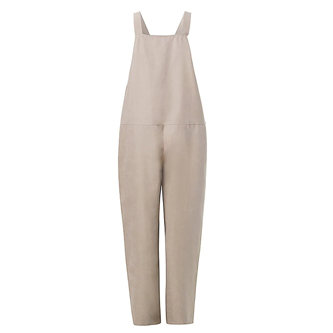 Yseult - Overall Jumpsuit aus locker gebundener Baumwolle und Leinen