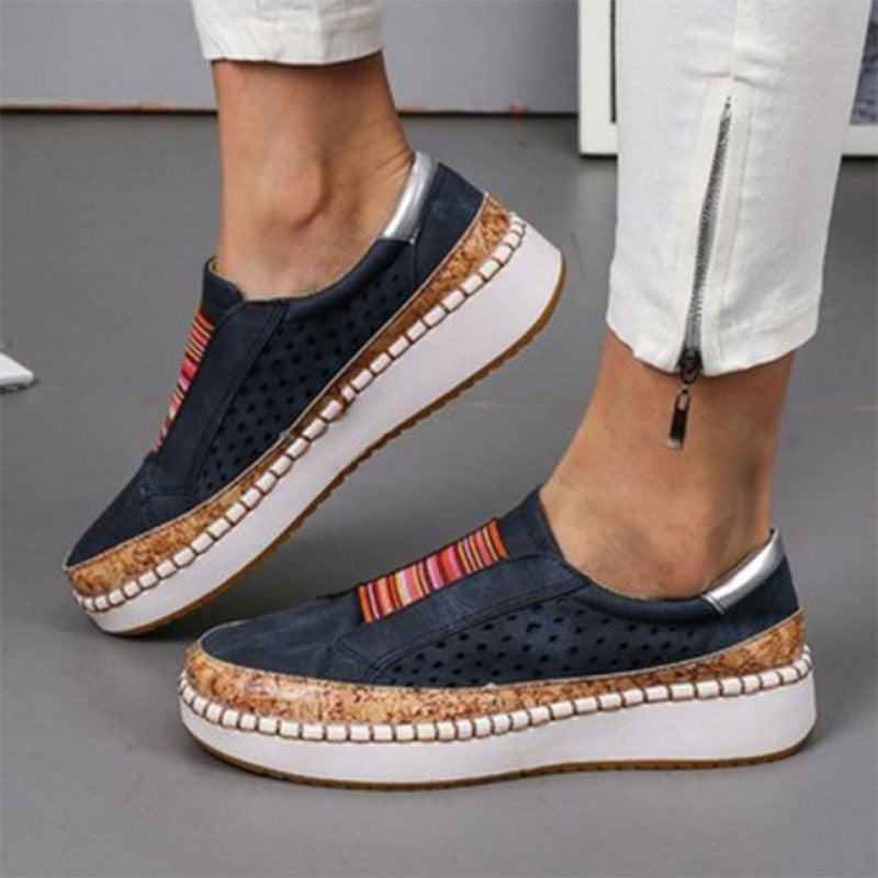 Farida - Atmungsaktive, flache Freizeitschuhe