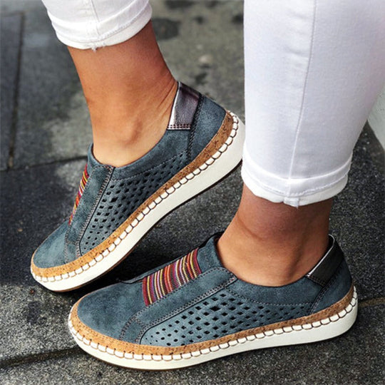 Farida - Atmungsaktive, flache Freizeitschuhe