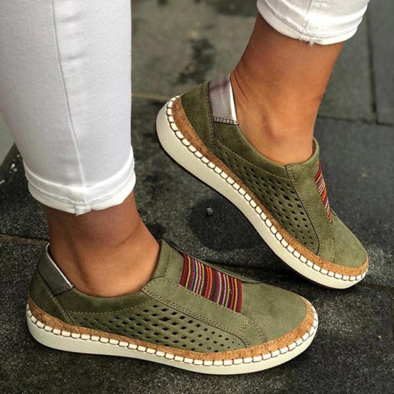 Farida - Atmungsaktive, flache Freizeitschuhe