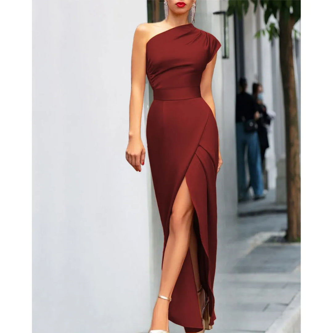 Hillary - Elegantes asymmetrisches Abendkleid