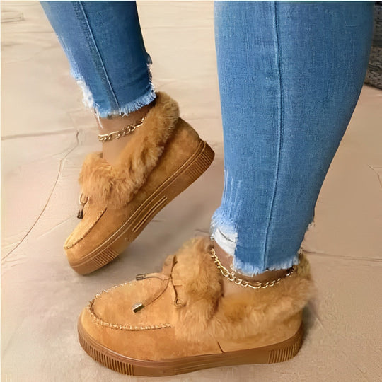 Jolie - Schnürstiefel aus robustem Baumwollsamt