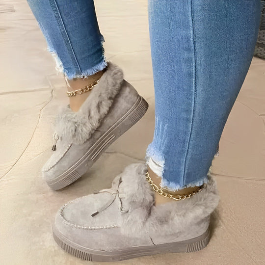 Jolie - Schnürstiefel aus robustem Baumwollsamt