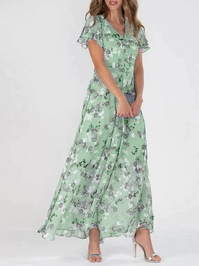 Quilla - Blumendruck und modisches Kleid