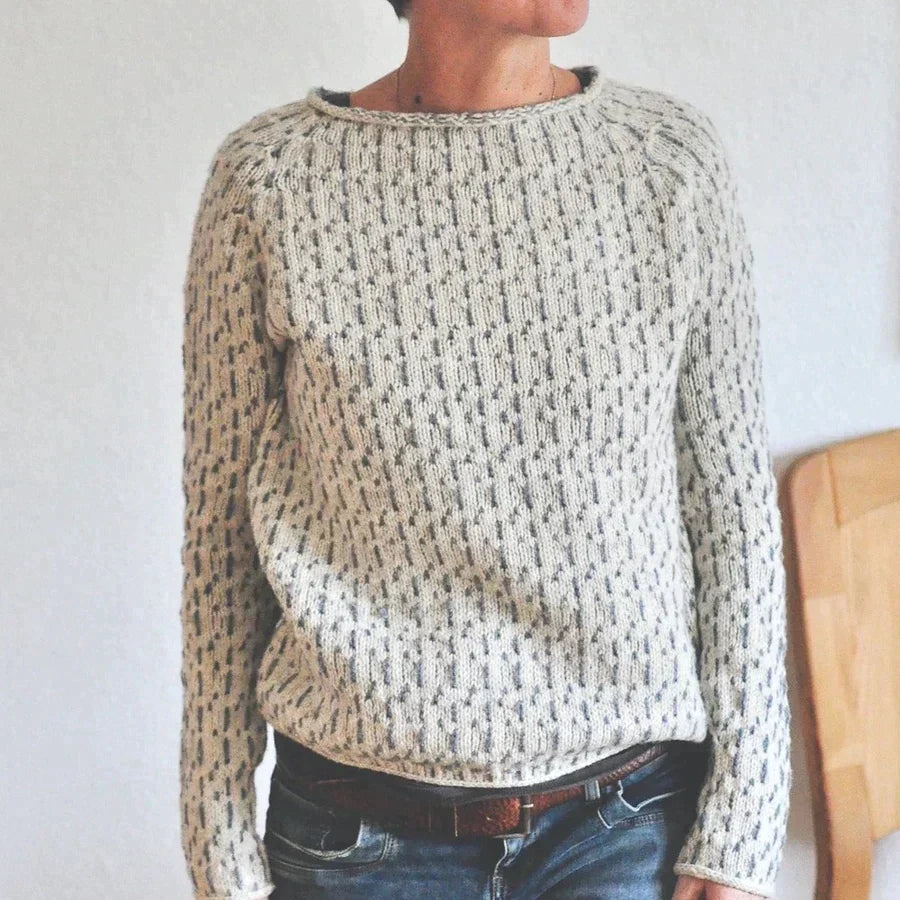 Anna -  Eleganter grauer Pullover