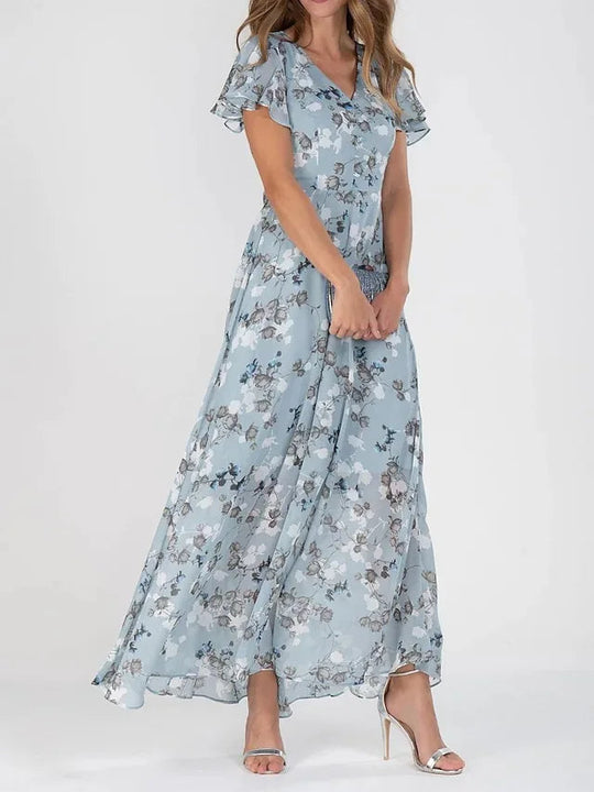 Quilla - Blumendruck und modisches Kleid