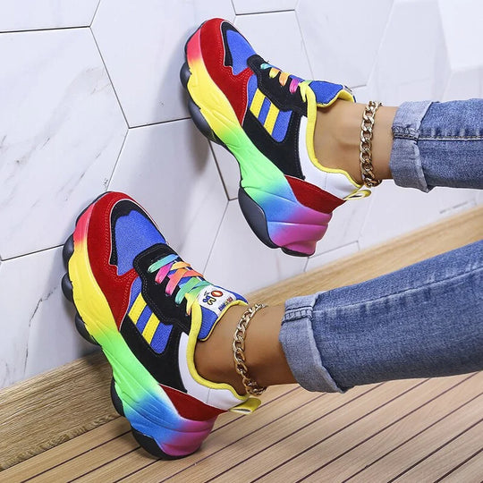 Florabel - Bunte Plateau-Sneakers