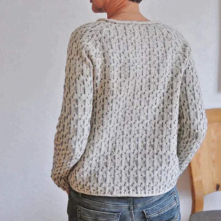 Anna -  Eleganter grauer Pullover