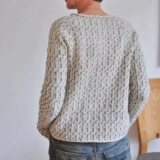 Anna -  Eleganter grauer Pullover
