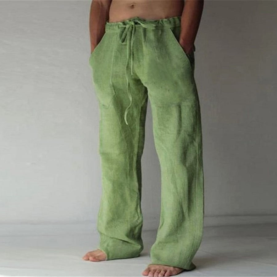 Benjamin - Freizeithose aus Leinen, einfarbig, für Herren