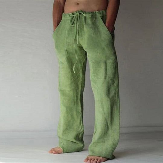 Benjamin - Freizeithose aus Leinen, einfarbig, für Herren