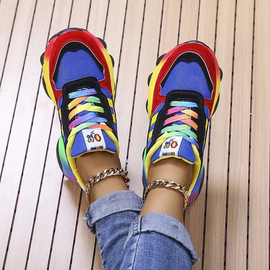Florabel - Bunte Plateau-Sneakers