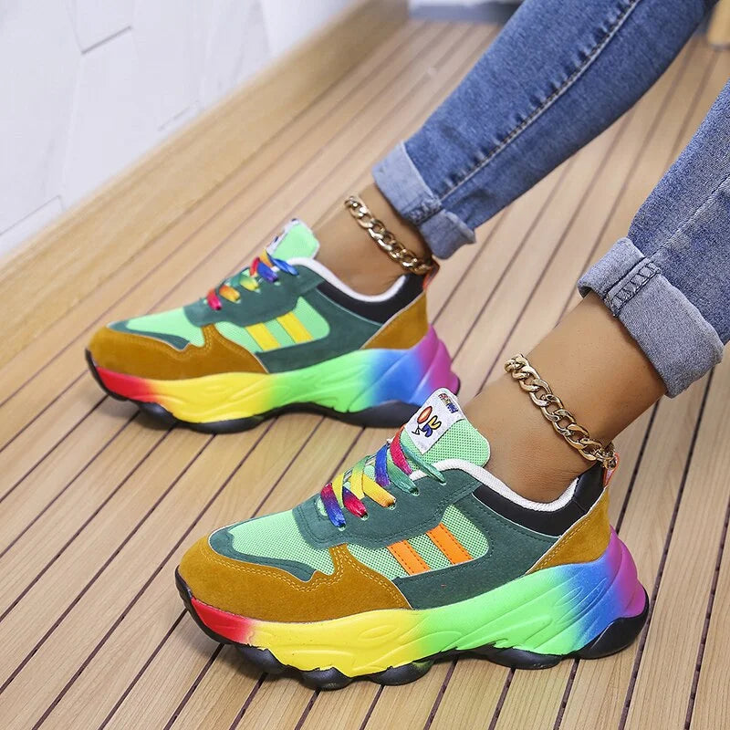 Florabel - Bunte Plateau-Sneakers