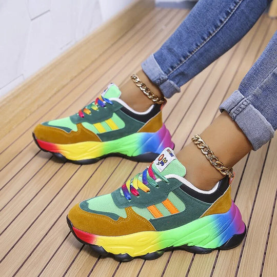 Florabel - Bunte Plateau-Sneakers