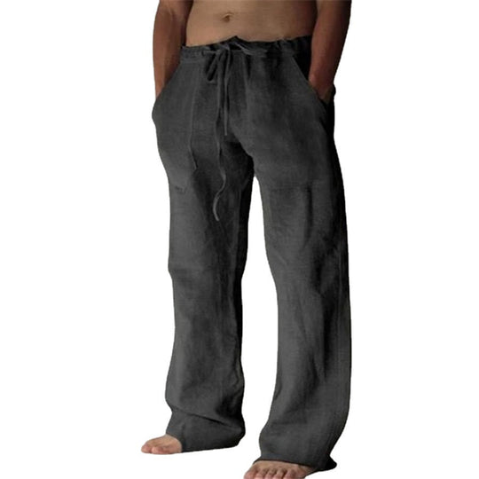Benjamin - Freizeithose aus Leinen, einfarbig, für Herren