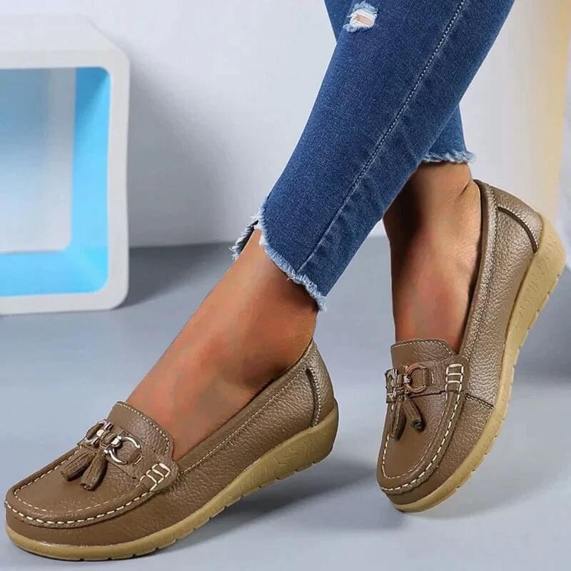 Bathshua - Leder Bequeme Schuhe