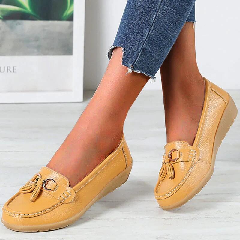 Bathshua - Leder Bequeme Schuhe