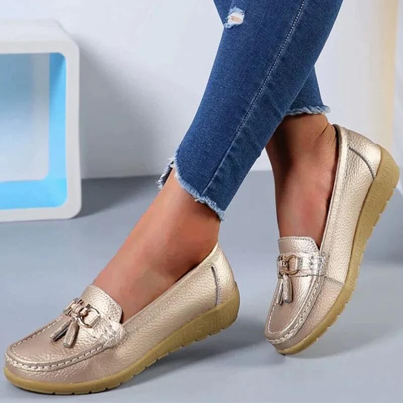 Bathshua - Leder Bequeme Schuhe