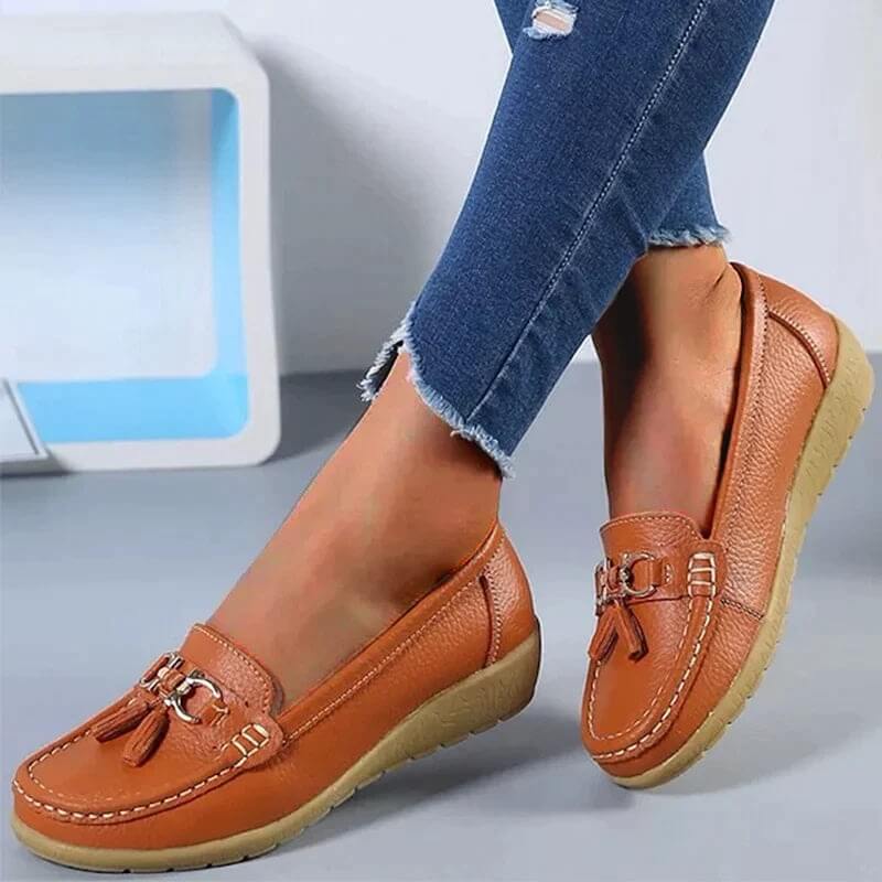 Bathshua - Leder Bequeme Schuhe