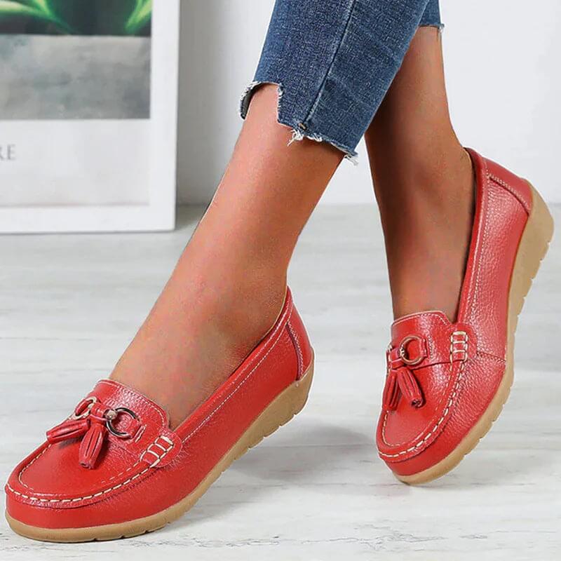 Bathshua - Leder Bequeme Schuhe