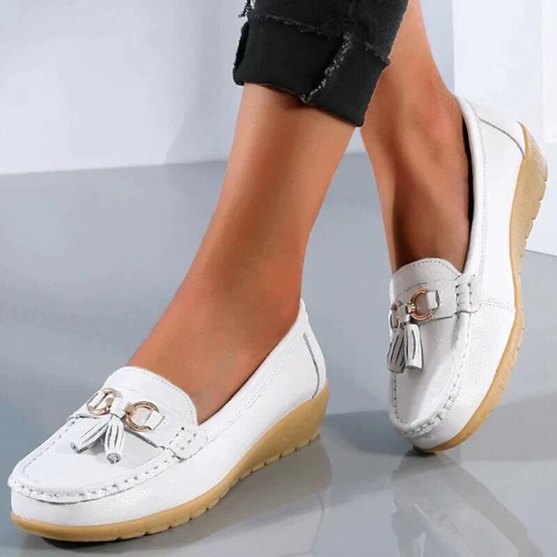 Bathshua - Leder Bequeme Schuhe