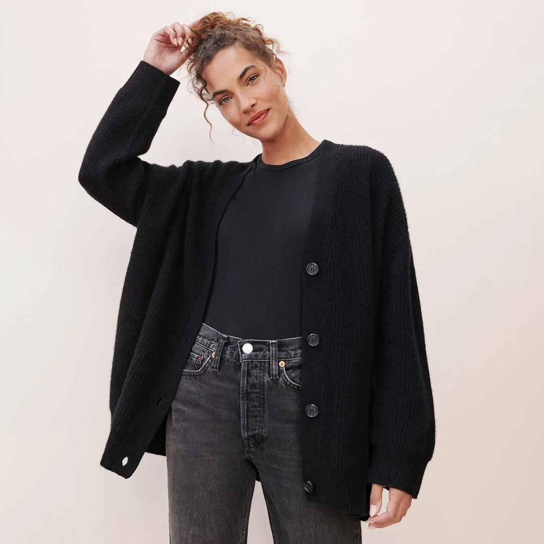 Leah - Überdimensionale Kaschmir-Cardigan