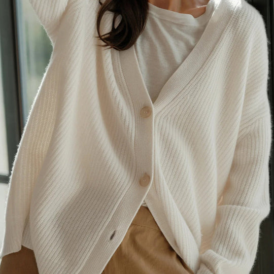 Leah - Überdimensionale Kaschmir-Cardigan