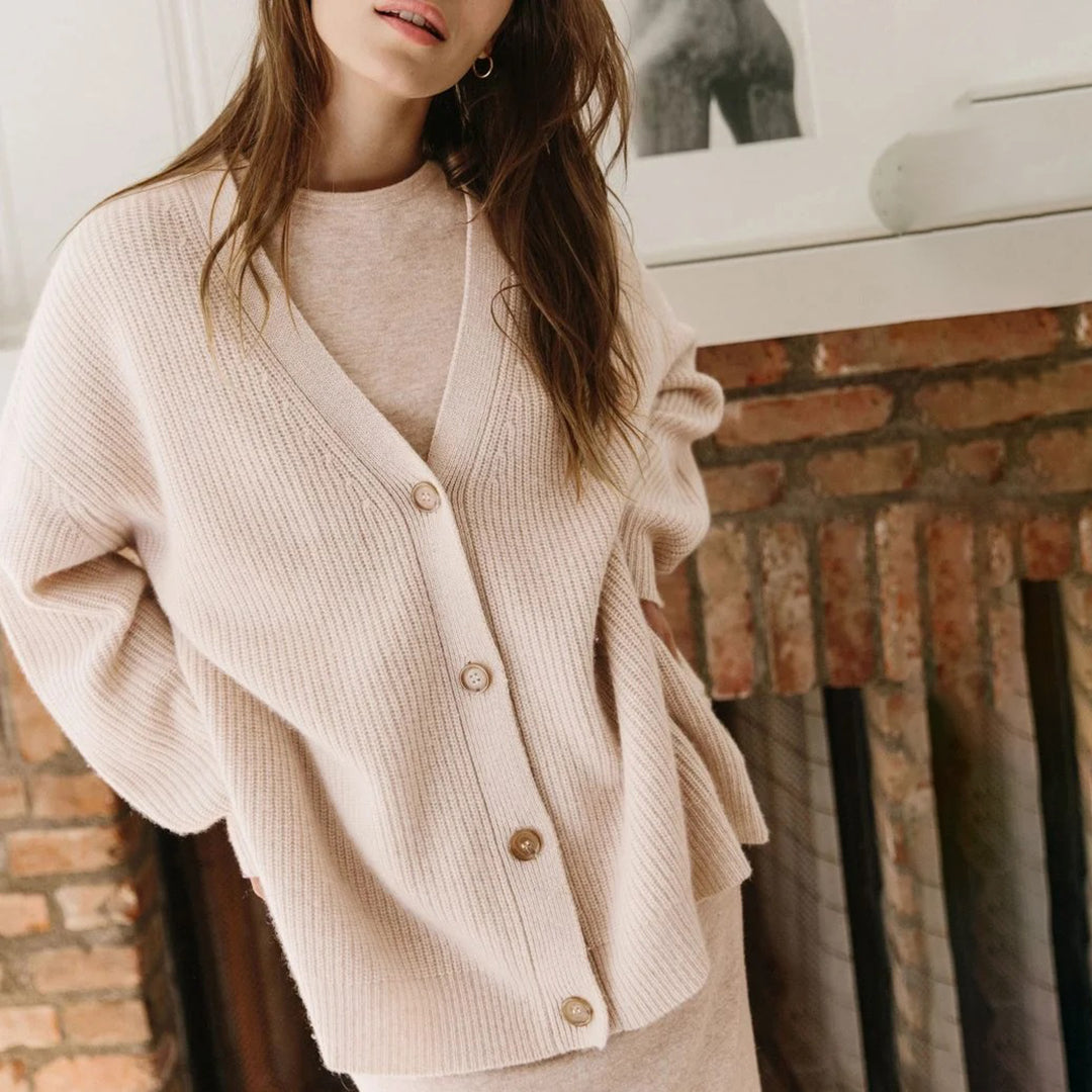 Leah - Überdimensionale Kaschmir-Cardigan