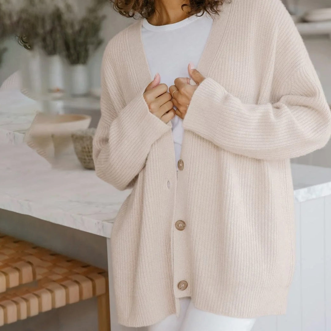 Leah - Überdimensionale Kaschmir-Cardigan