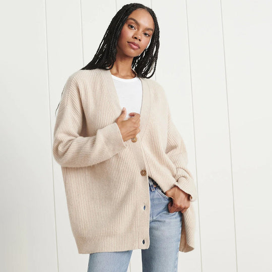 Leah - Überdimensionale Kaschmir-Cardigan